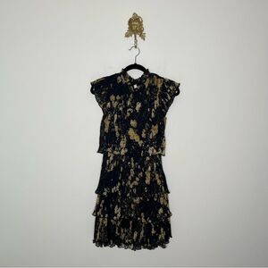 Allsaints Antheia Eugenia Plisse Dress 0